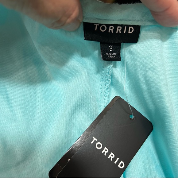 Torrid Midi Pucker Woven Trapeze Dress in Island Paradise - 3X - Picture 4 of 11